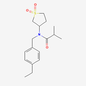 N-(1,1-dioxidotetrahydrothiophen-3-yl)-N-(4-ethylbenzyl)-2-methylpropanamide