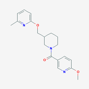 (6-Methoxypyridin-3-yl)-[3-[(6-methylpyridin-2-yl)oxymethyl]piperidin-1-yl]methanone