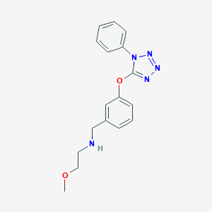 molecular formula C17H19N5O2 B275542 (2-methoxyethyl){3-[(1-phenyl-1H-tetrazol-5-yl)oxy]benzyl}amine 
