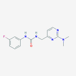 1-((2-(Dimethylamino)pyrimidin-4-yl)methyl)-3-(3-fluorophenyl)urea