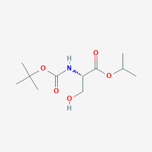 molecular formula C11H21NO5 B2755426 (S)-异丙基 2-((叔丁氧羰基)氨基)-3-羟基丙酸酯 CAS No. 955379-18-7