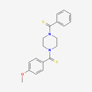 molecular formula C19H20N2OS2 B2755428 [4-(4-Methoxybenzenecarbothioyl)piperazin-1-yl]-phenylmethanethione CAS No. 887862-75-1