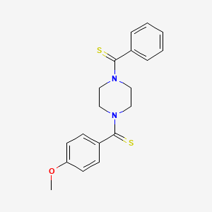 1-benzenecarbothioyl-4-(4-methoxybenzenecarbothioyl)piperazine