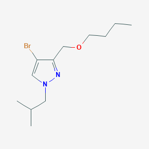 4-bromo-3-(butoxymethyl)-1-isobutyl-1H-pyrazole