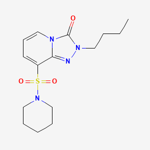 molecular formula C15H22N4O3S B2755444 2-butyl-8-(piperidin-1-ylsulfonyl)-[1,2,4]triazolo[4,3-a]pyridin-3(2H)-one CAS No. 1251622-80-6