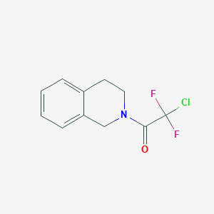 molecular formula C11H10ClF2NO B2755448 2-氯-1-[3,4-二氢-2(1H)-异喹啉基]-2,2-二氟-1-乙酮 CAS No. 478258-78-5