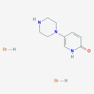 5-Piperazin-1-yl-1H-pyridin-2-one;dihydrobromide