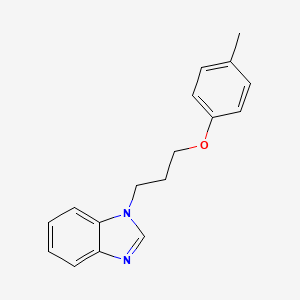 molecular formula C17H18N2O B2755463 1-[3-(4-甲基苯氧基)丙基]苯并咪唑 CAS No. 615279-20-4