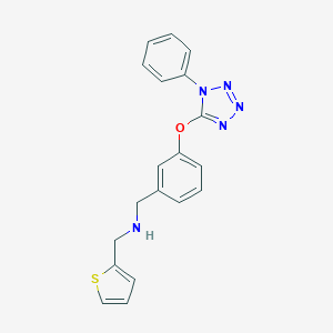 molecular formula C19H17N5OS B275547 {3-[(1-phenyl-1H-tetrazol-5-yl)oxy]benzyl}(2-thienylmethyl)amine 