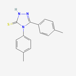 bis(4-methylphenyl)-4H-1,2,4-triazole-3-thiol