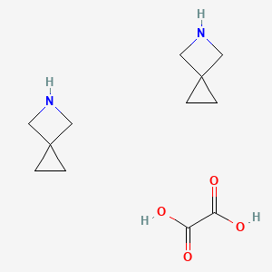 molecular formula C12H20N2O4 B2755483 5-Azaspiro[2.3]hexane hemioxalate CAS No. 1638767-88-0