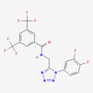 N-{[1-(3,4-difluorophenyl)-1H-1,2,3,4-tetrazol-5-yl]methyl}-3,5-bis(trifluoromethyl)benzamide