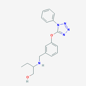 2-({3-[(1-phenyl-1H-tetrazol-5-yl)oxy]benzyl}amino)butan-1-ol