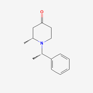 molecular formula C14H19NO B2755490 (R)-2-Methyl-1-((S)-1-phenylethyl)piperidin-4-one CAS No. 89467-37-8