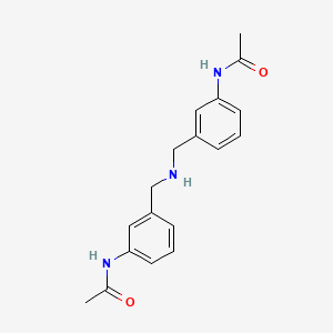 molecular formula C18H21N3O2 B2755496 N-[3-({[3-(acetylamino)benzyl]amino}methyl)phenyl]acetamide CAS No. 866155-44-4