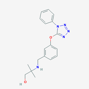 molecular formula C18H21N5O2 B275551 2-methyl-2-({3-[(1-phenyl-1H-tetrazol-5-yl)oxy]benzyl}amino)propan-1-ol 