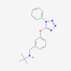molecular formula C18H21N5O B275552 tert-butyl{3-[(1-phenyl-1H-tetrazol-5-yl)oxy]benzyl}amine 