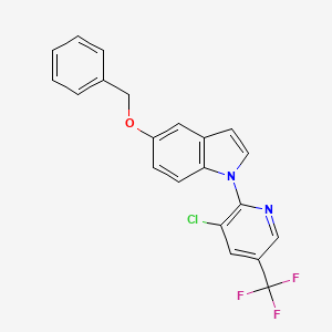 benzyl 1-[3-chloro-5-(trifluoromethyl)-2-pyridinyl]-1H-indol-5-yl ether