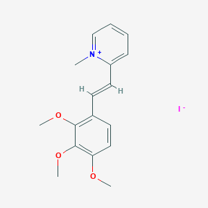 1-methyl-2-[(E)-2-(2,3,4-trimethoxyphenyl)ethenyl]pyridin-1-ium iodide