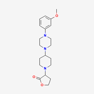 molecular formula C20H29N3O3 B2755527 3-(4-(4-(3-methoxyphenyl)piperazin-1-yl)piperidin-1-yl)dihydrofuran-2(3H)-one CAS No. 2034207-56-0