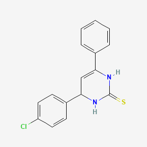 4-(4-chlorophenyl)-6-phenyl-1,2,3,4-tetrahydropyrimidine-2-thione