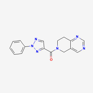 (7,8-dihydropyrido[4,3-d]pyrimidin-6(5H)-yl)(2-phenyl-2H-1,2,3-triazol-4-yl)methanone