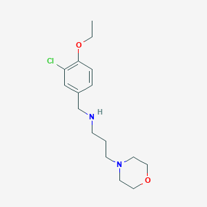 molecular formula C16H25ClN2O2 B275554 N-(3-chloro-4-ethoxybenzyl)-3-(morpholin-4-yl)propan-1-amine 