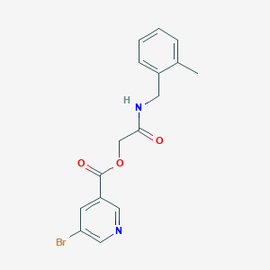 [2-[(2-Methylphenyl)methylamino]-2-oxoethyl] 5-bromopyridine-3-carboxylate
