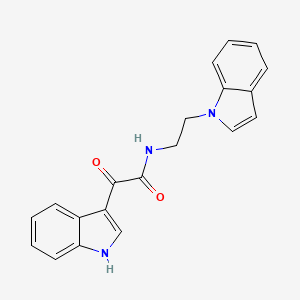 molecular formula C20H17N3O2 B2755548 N-[2-(1H-INDOL-1-YL)ETHYL]-2-(1H-INDOL-3-YL)-2-OXOACETAMIDE CAS No. 852368-02-6