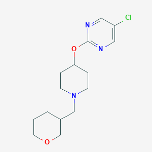 5-Chloro-2-({1-[(oxan-3-yl)methyl]piperidin-4-yl}oxy)pyrimidine