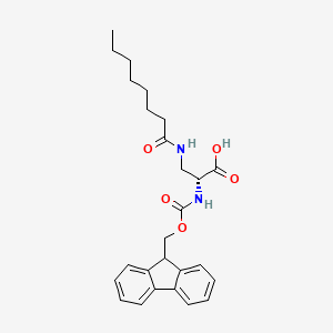 molecular formula C26H32N2O5 B2755559 Fmoc-D-Dap(octanoyl)-OH CAS No. 2389078-49-1