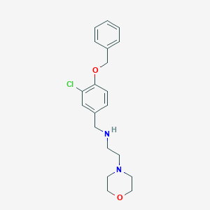 molecular formula C20H25ClN2O2 B275556 N-[4-(benzyloxy)-3-chlorobenzyl]-2-(morpholin-4-yl)ethanamine 