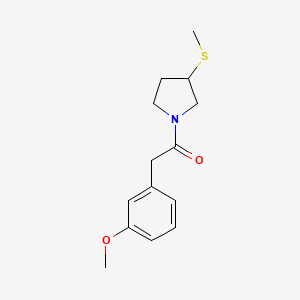 2-(3-Methoxyphenyl)-1-[3-(methylsulfanyl)pyrrolidin-1-yl]ethan-1-one