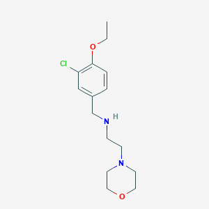 molecular formula C15H23ClN2O2 B275557 N-(3-chloro-4-ethoxybenzyl)-N-(2-morpholinoethyl)amine 
