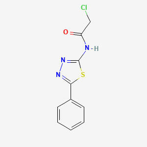 molecular formula C10H8ClN3OS B2755586 2-chloro-N-(5-phenyl-1,3,4-thiadiazol-2-yl)acetamide CAS No. 20460-58-6