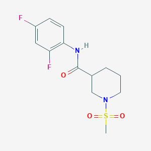 N-(2,4-difluorophenyl)-1-(methylsulfonyl)piperidine-3-carboxamide