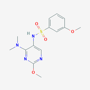 N-(4-(dimethylamino)-2-methoxypyrimidin-5-yl)-3-methoxybenzenesulfonamide