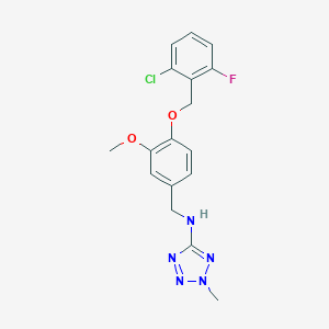 N-{4-[(2-chloro-6-fluorobenzyl)oxy]-3-methoxybenzyl}-2-methyl-2H-tetrazol-5-amine