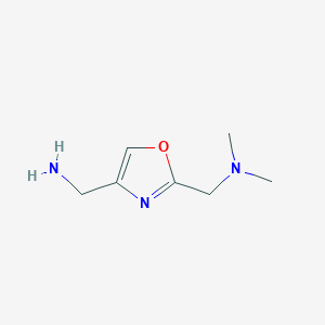 {2-[(Dimethylamino)methyl]-1,3-oxazol-4-yl}methanamine