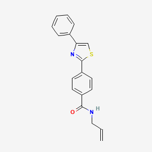 molecular formula C19H16N2OS B2755615 4-(4-phenyl-2-thiazolyl)-N-prop-2-enylbenzamide CAS No. 321429-86-1
