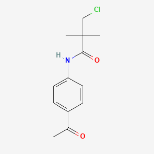 molecular formula C13H16ClNO2 B2755618 N-(4-acetylphenyl)-3-chloro-2,2-dimethylpropanamide CAS No. 339015-92-8