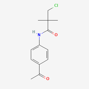 N-(4-acetylphenyl)-3-chloro-2,2-dimethylpropanamide