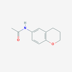 molecular formula C11H13NO2 B2755621 Acetamide, N-(3,4-dihydro-2H-1-benzopyran-6-yl)- CAS No. 50603-87-7