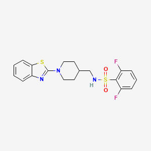 N-((1-(benzo[d]thiazol-2-yl)piperidin-4-yl)methyl)-2,6-difluorobenzenesulfonamide