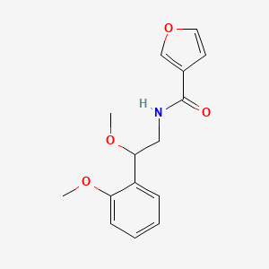 molecular formula C15H17NO4 B2755625 N-(2-methoxy-2-(2-methoxyphenyl)ethyl)furan-3-carboxamide CAS No. 1795299-77-2