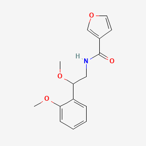 molecular formula C15H17NO4 B2755625 N-[2-methoxy-2-(2-methoxyphenyl)ethyl]furan-3-carboxamide CAS No. 1795299-77-2