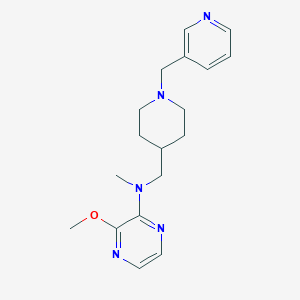 molecular formula C18H25N5O B2755632 3-Methoxy-N-methyl-N-[[1-(pyridin-3-ylmethyl)piperidin-4-yl]methyl]pyrazin-2-amine CAS No. 2380184-01-8