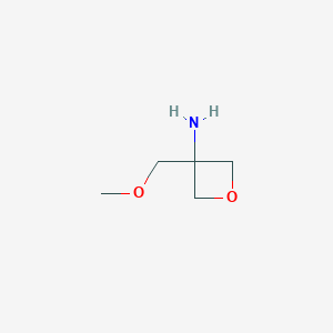 molecular formula C5H11NO2 B2755638 3-(Methoxymethyl)oxetan-3-amine CAS No. 1554588-68-9