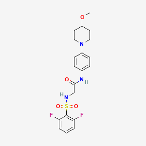 2-(2,6-Difluorobenzenesulfonamido)-N-[4-(4-methoxypiperidin-1-YL)phenyl]acetamide