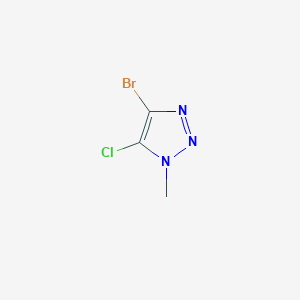 molecular formula C3H3BrClN3 B2755650 4-Bromo-5-chloro-1-methyltriazole CAS No. 1431984-03-0